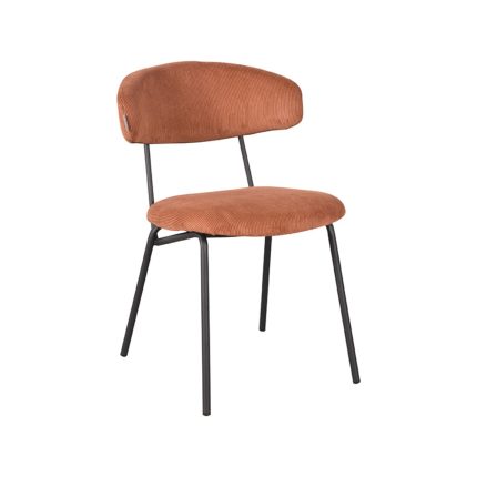 LABEL51 Eetkamerstoel Zack - Roest - Ribcord