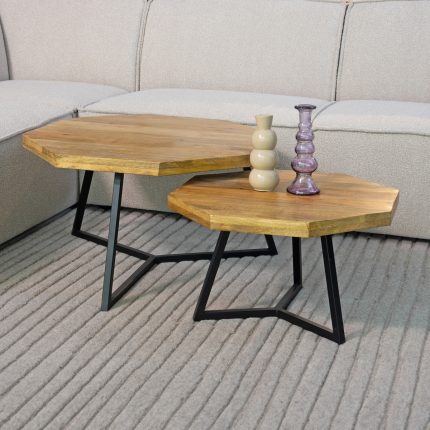 LABEL51 Salontafel Figure - Ruw - Mangohout