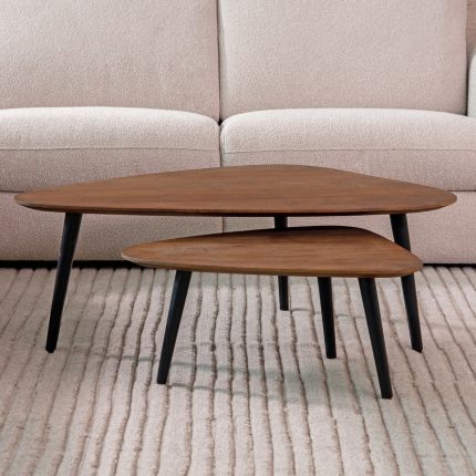 LABEL51 Salontafel Rock - Espresso - Mangohout