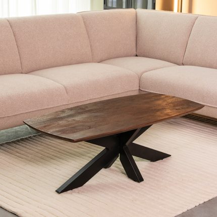 LABEL51 Salontafel Zane - Espresso - Mangohout