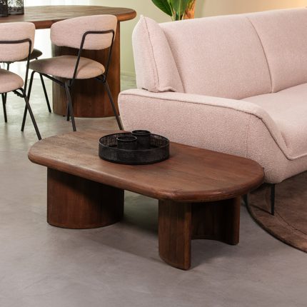 LABEL51 Salontafel Vito - Espresso - Mangohout - 110 cm