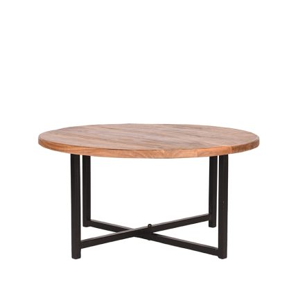 LABEL51 Salontafel Dex - Ruw - Mangohout - Rond - 80 cm