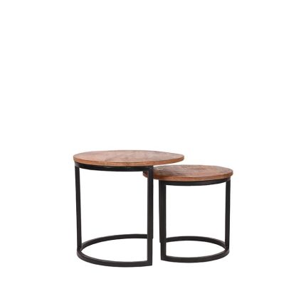 LABEL51 Salontafel Set Duo - Ruw - Mangohout