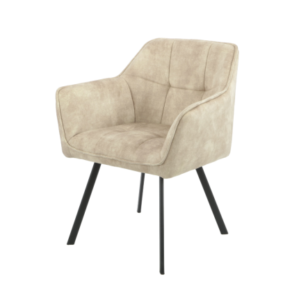 Eetkamerstoel Emma | Velvet Taupe (set van 2)