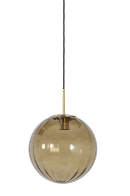 Hanglamp Magdala - Bruin Glas - Ø30cm