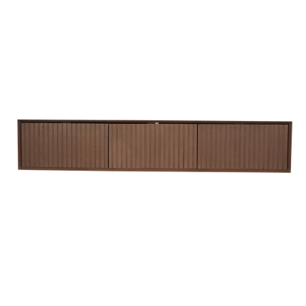 Drijvende tv-meubel Madison Walnut | 160 cm