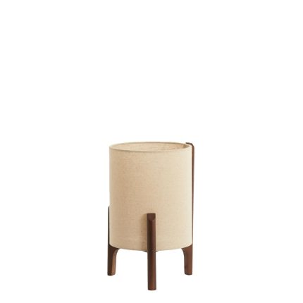 Tafellamp Litto - Donkerbruin - Ø22cm