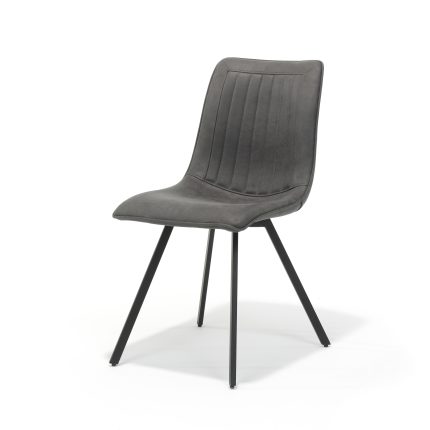 Chair Boxer black Fabric Soft Anthracite