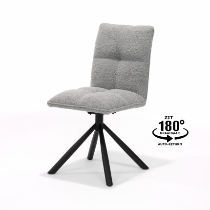 Leon chair MT2-Fabric Alpine Steel #149, swivel base 180