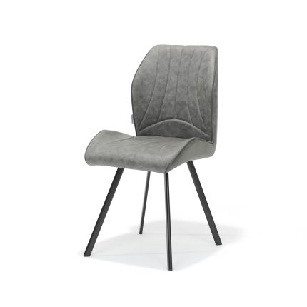 Chair Gana zwart Stof Soft Steel