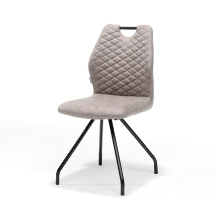 Chair Carlos zwart Stof Soft Pebble