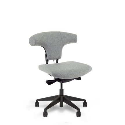 Werkliving T-Bone Black Edition Wolvilt Lichtgrijs - Bureaustoel Ergonomisch Design (N)EN 1335