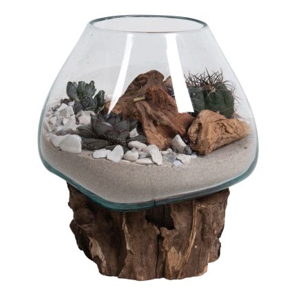 San Marino Waterdrop - Waterdrop decoratie met glas h15-20 cm
