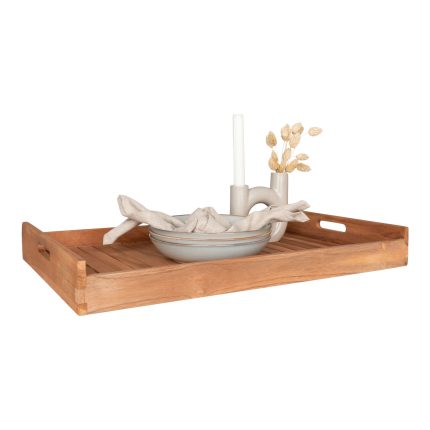 Faro Dienblad - Dienblad in teak.