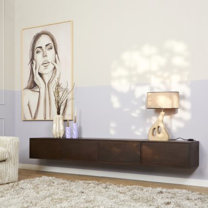 Zwevend tv-meubel Vision Walnut | 240 cm