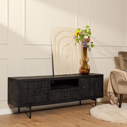 Tv-meubel Brandy Black | 180 cm