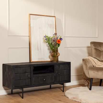 Tv-meubel Brandy Black | 120 cm