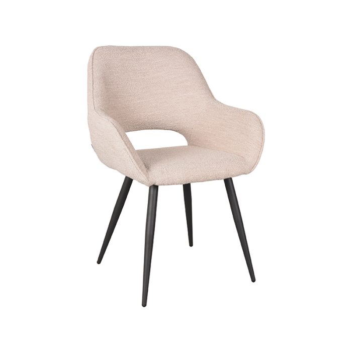 LABEL51 Eetkamerstoel Fer - Naturel - Boucle - Afbeelding 1