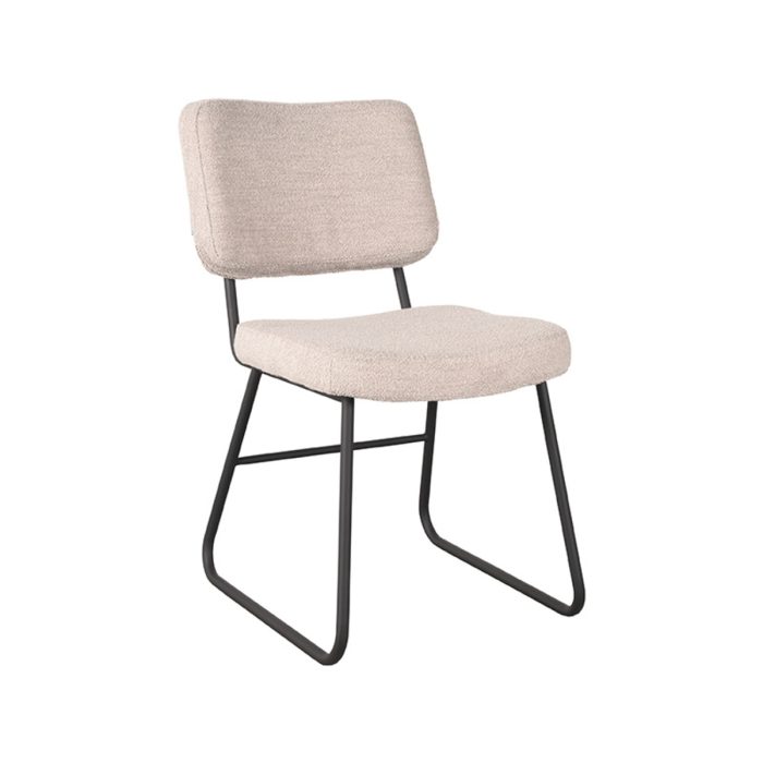 LABEL51 Eetkamerstoel Noah - Naturel - Boucle - Afbeelding 1