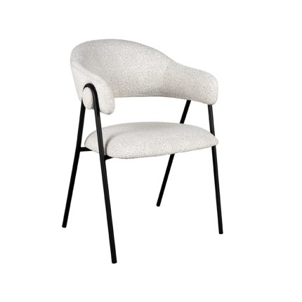 LABEL51 Eetkamerstoel Lowen - Ecru - Bouclé