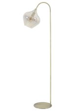 Vloerlamp 45x28x160 cm RAKEL antiek brons + gerookt