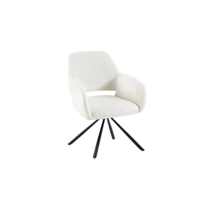 STOEL ELITE ZB-5561 ZWARTE POTEN + WITTE TEDDEY - Afbeelding 1