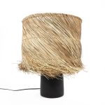 De Pandan Tafellamp - Zwart Natuurlijk