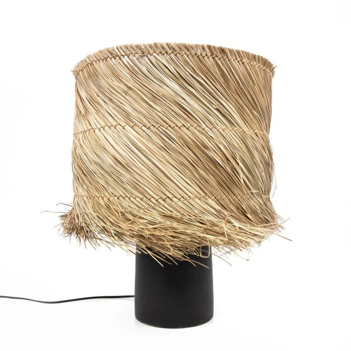 De Pandan Tafellamp - Zwart Natuurlijk - Afbeelding 1