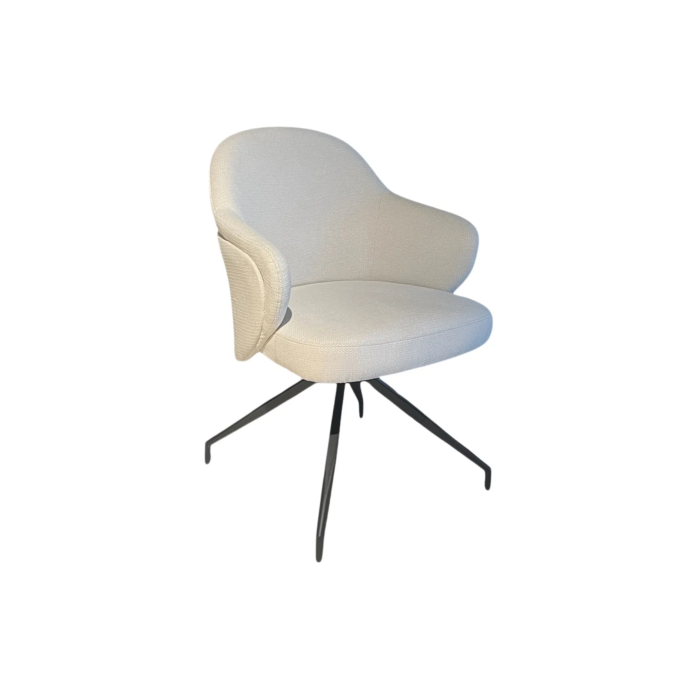 STOEL IBIZA ZB-5637 ZWARTE POTEN BEIGE VOL-1 - Afbeelding 1