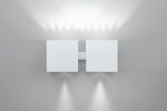 Dau 80 Wandlamp 2 x G9 gestructureerd wit