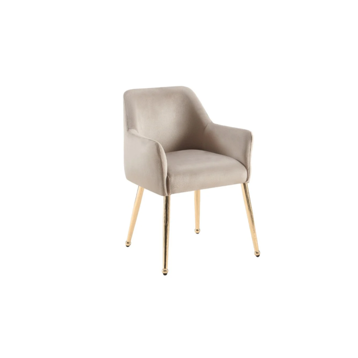 STOEL MILA VC802A GOUD + TAUPE - Afbeelding 1