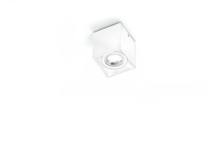 Dau 80 plafondlamp GU10 gestructureerd wit - Afbeelding 1