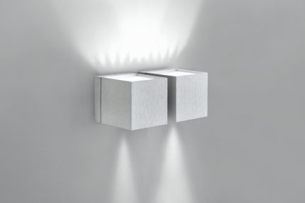Dau 80 Wandlamp 2 x G9 Geborsteld aluminium