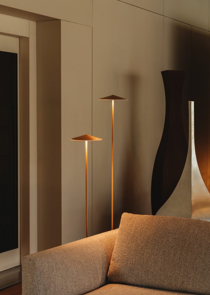 Pla Vloerlamp 160 metallic goud - Afbeelding 1
