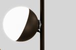 Half Vloerlamp 2 Half @ 16 cm gestructureerd zwart