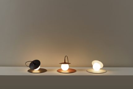 Symphony Tafellamp G9 met textuur in koperkleur