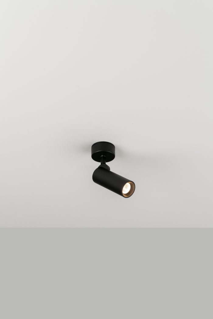Haul 40 Wandlamp/ plafondlamp Led DOB 5W gestructureerd zwart - Afbeelding 1