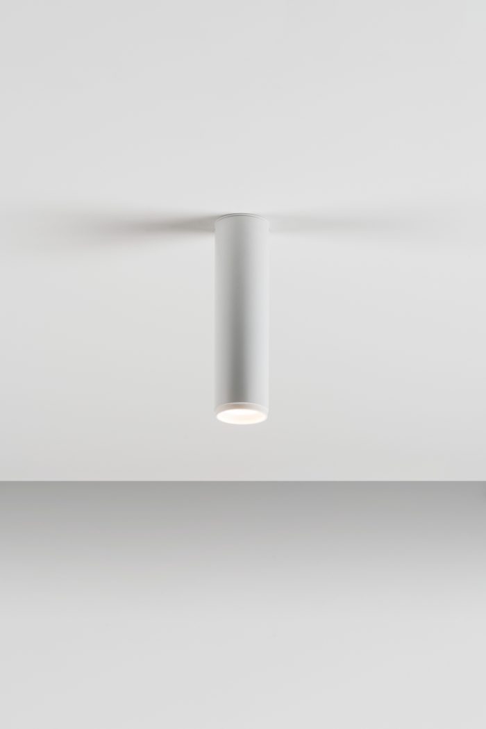 Haul 55 plafondlamp H.21 cm GU10 gestructureerd wit - Afbeelding 1