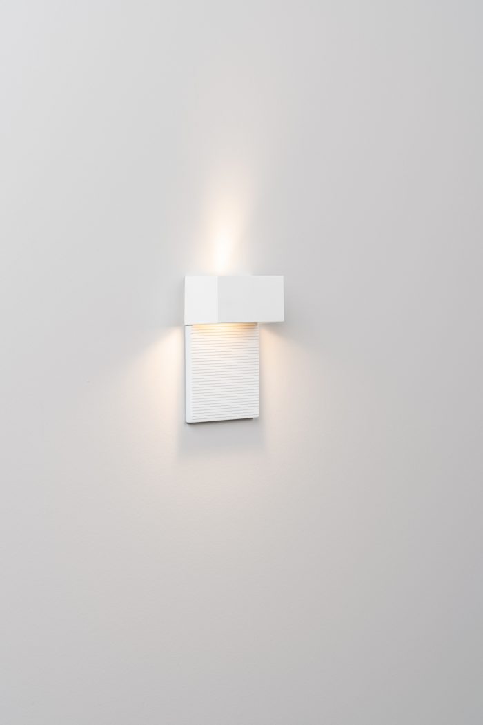 Mini Wandlamp H.15 DOB Led gestructureerd wit - Afbeelding 1