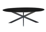 Oslo Zwart Ovaal 210 cm
