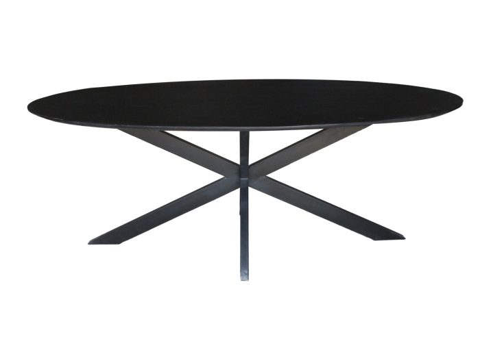 Oslo Zwart Ovaal 210 cm - Afbeelding 1