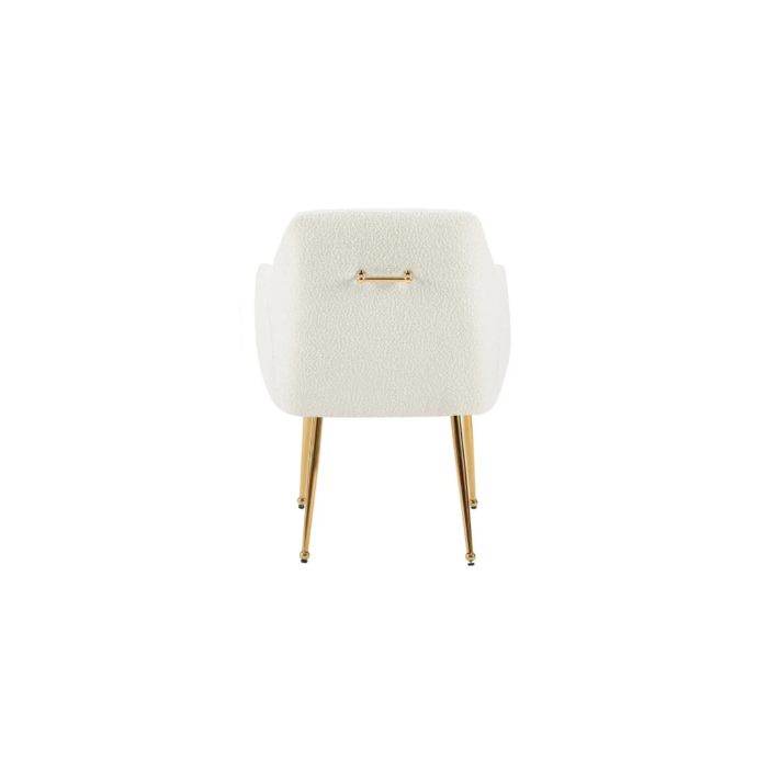 STOEL MILA VC802A GOUD + WITTE TEDDY - Afbeelding 1