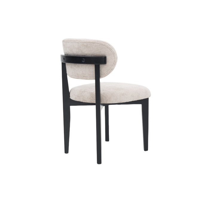 STOEL SILLA ZB-5684 ZWARTE POTEN TAUPE FY2415-6 - Afbeelding 1