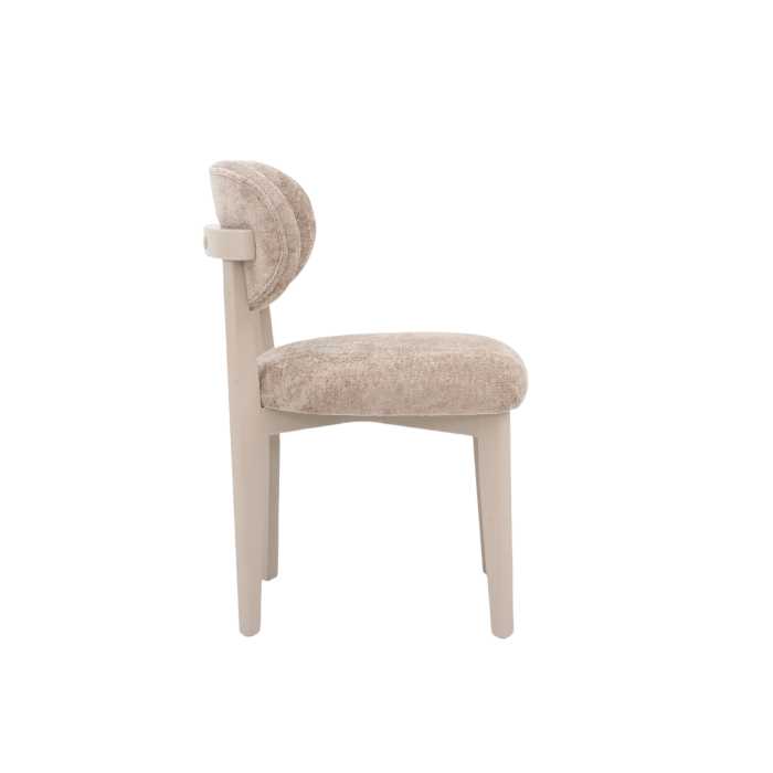 STOEL SILLA ZB-5684 CHAMPAGNE POTEN BRUIN FY2415-8 - Afbeelding 1
