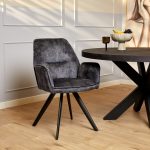 Eetkamerstoel Nova | Antraciet (set van 2)