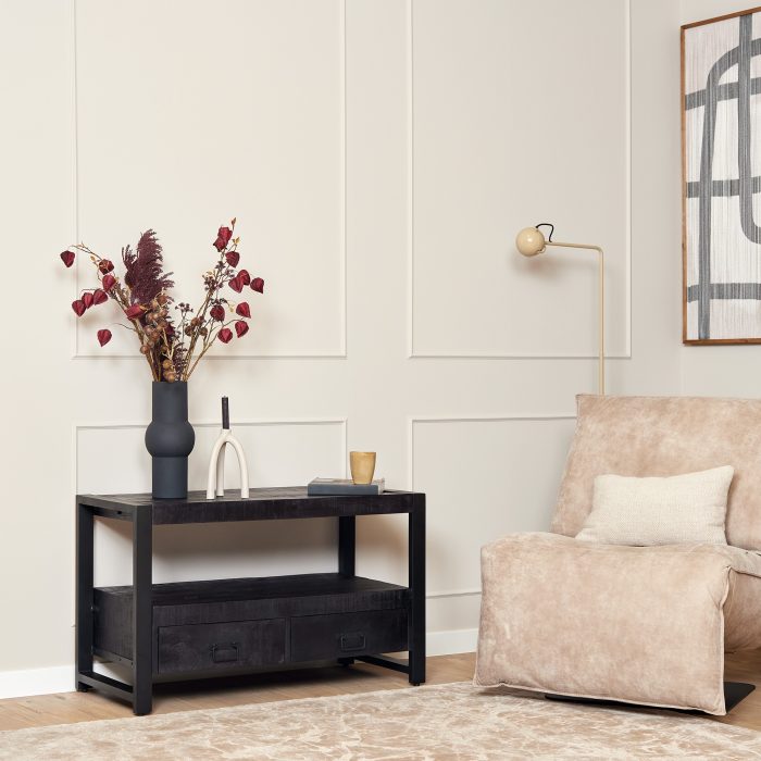 Tv-meubel Boaz Zwart | 100 cm - Afbeelding 1