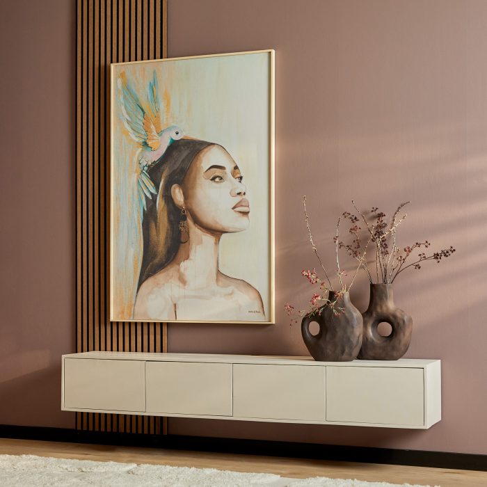 Zwevend tv-meubel Vision Sand | 200 cm - Afbeelding 1