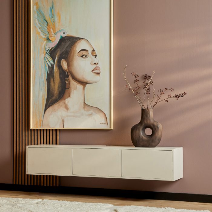 Zwevend tv-meubel Vision Sand | 160 cm - Afbeelding 1