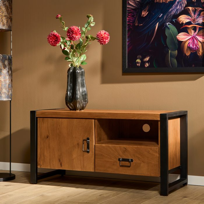 Tv-meubel Boaz 110 cm | Een deur en open vak - Afbeelding 1