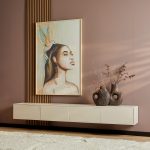 Zwevend tv-meubel Vision Sand | 240 cm